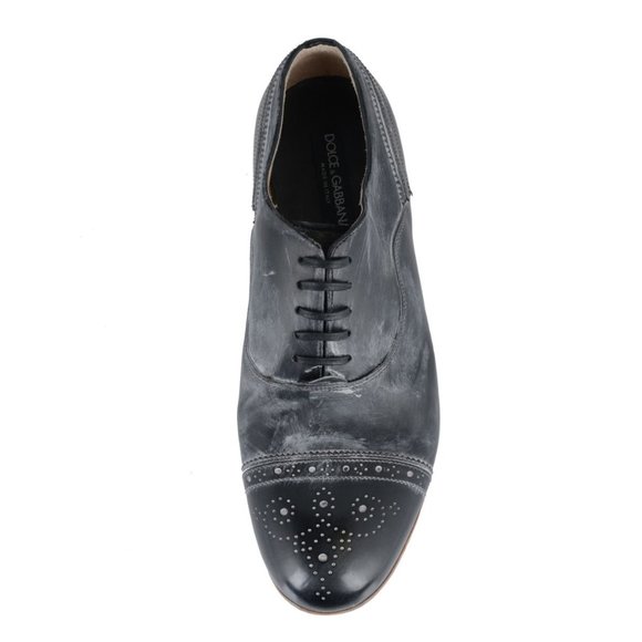 Dolce & Gabbana Leather Distressed Look Oxfords main image 4